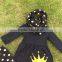 Fall/winter Scarf OUTFITS baby clothes girls boutique clothing kidsblack gold dot crown top sets girls pant sets