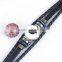 Real Leather Snap Button Bracelets Fit 18mm/20mm Snap Buttons Black Silver Tone Round