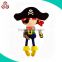 Customized standing cool plush stuffed pirate
