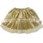 Latest skirt design picture for baby girl tutu skirt ruffle sequin and tulle causal wear shiny short dress in a good market