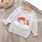 Pink yellow gray color wool sweater designs for baby girls