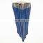 Blue long wooden handle bristle brush, bright, #1~#12