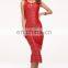 Beautiful wear red women dresses 2016 new arrival