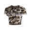 Camouflage Army Military color sexy open back croptop clothing