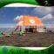 12x8 m Double Twin Peak Star Shade Tent / Aluminum Frame Orange Outdoor Double Star Tent