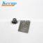 High Quality China Wholesale Silver 2d Design Debossed Painted Metal Logo Badge with Custom Back Card