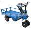 Electric hand push trolley with dump/Motorized hand trolley in orchard