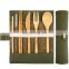 Eco Friendly Flatware Set Bamboo Utensils Cutlery Set for traveling