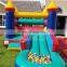 commercial popular inflatable bounce house jumping castle slide with ocean ball pit pond