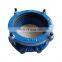 Ductile cast iron universal coupling for PVC pipe