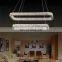Stainless steel crystal industrial style button chandeliers hotel living room hanging pendant light