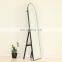 arch black metal frame  full length floor free stand mirror