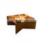 Custom size square fire pit corten steel BBQ grill Decorative Professional Outdoor Camping Charcoal Fire Pit