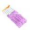 7 Pcs/set Purple Nail Brush Tips Fashion Design Acrylic Brush UV Gel Set Brush Tips Builder Tools Manicure Pedicure Tools Set