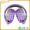 Fancy stereo promotional gift stylish noise cancelling wholesale foldable wired headphones