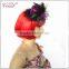 Mini top hat small hats with feather clip for girls crafts sale