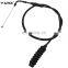 Hebei factory price single dual locking throttle cable end fittings assembly  black color logan BM150 accelerator cable