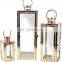 Copper Metal Rose Gold Stainless Steel Candle Holder Lantern Candle holder decorative Lantern For Home Decor