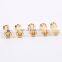 Draw rhinestone swimwear metal cord end for garments