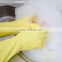 CE Approved Yellow Household Latex gloves / Rubber Cleaning gloves
