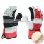 Good quality comfortable leather winter warm safety working gloves
