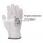 Handlandy adjustable white heavy duty cowhide cut resistance driving outdoor construction working safety gloves