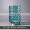 Nordic Short Handcrafted Unique Table Accessories Colored Glass Vase Home Decorative Crystal Vase