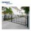 Top selling  decorative powder coated black  security spear top welded aluminum fence and gates