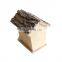 handmade indoor outdoor garden decoration natural bark birdhouse wooden birds nest house