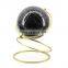 hot selling black gold color map elegant table smooth earth globe decorative