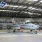 Qingdao clear span metal fabric steel structure buildings for aircraft hangars