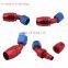 45/90/180 degree AN Fitting,  6AN 8AN 10AN Aluminum Swivel Hose Ends Fittings Blue+Red/Black