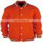 Letterman Varsity Jacket Melton Woolen PU leather Sleeves Baseball Jacket with custom logo embroidered or patch Jacket
