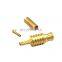 RF coaxial connector MCX jack male for RG174 RG316 gold plating