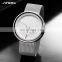 SINOBI Creative Men's Watch Rotation Time Display Stainless Steel Milanese Mesh Band Quartz Movement Stylish Model S9768G