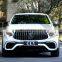 Genuine Body kits For 2020+ Mercedes GLC C253 X253 Coupe facelift GLC63 AMG Front Car Bumpers Grille wheel arch diffuser tip