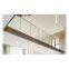 Aluminium U channel base glass railing for balcony