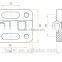 Industrial Zinc Alloy Hinge for Electric Equipment Door
