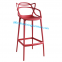 Dining Furniture Modern Black Counter Stool with Footrest