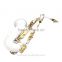 Popular cheap white alto saxophone curved soprano Sax