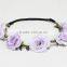 Candy color rose baby headwear children hair accessories flower headband