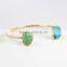 Fashion howlite turquoise adjustable bangle bracelet jewelry