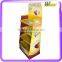 Chocolate floor corrugated paperboard pallet display stand