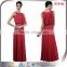 BiBiQ Fashion OEM Maxi Red Beaded Satin Western Gowns Party Dresses