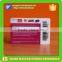 Plastic ean barcode card with writable panel