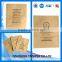 Square flat bottom granola packaging kraft paper bag