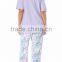 Wholesale Soft Printed Short Sleeve Pajama Set For Women