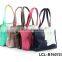 LCL -B1507274 raw cut bi color pvc semi pu cluth envelope cosmetic bag doument holder mini pad pouch