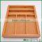 Fuboo expandable bamboo cultery tray,adjustable tray