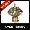 KYOK Classical simple design curtain finials,golden color wrought iron curtain finials